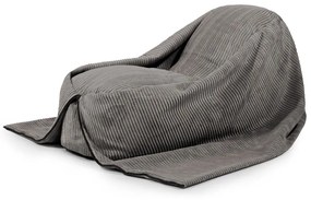 Tmavosivý menčestrový detský sedací vak Cocoon 120 – SLOWDOWN