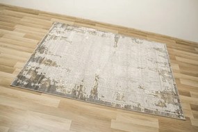 Koberec Adana J0028 ornament / rám, sivý / krémový