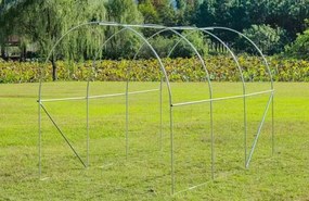 Bauerkraft Fóliový skleník 3x2x2 m 6 m² kovový rám UV fólia - zelený