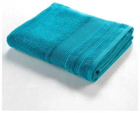 Modrá froté bavlnená osuška 90x150 cm Tendresse – douceur d'intérieur