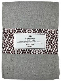 Záclona na páske Ulla polyester svetlo sivá 140x180 Merkury Home II/22