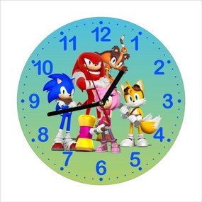 Detské nástenné hodiny Sonic