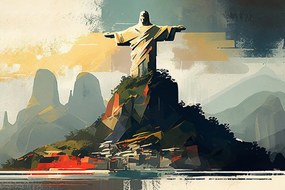 Obraz socha Ježiša v Rio de Janeiro - 90x60