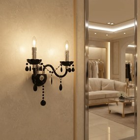 Toolight Toolight, nástenné svietidlo 2xE14, EBT018-2W, čierna, OSW-01235