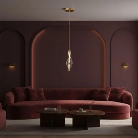 Toolight Toolight, LED závesné svietidlo, 5W, 4000K, 4500lm, G120-CP, zlatá, OSW-02600