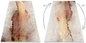 Koberec MIRO 52101.801 Abstraktný, protišmykový. prateľný, béžovo-zlatý
