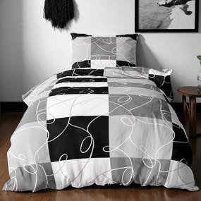 Bavlnené obliečky PURA GREY 4-dielna sada 140x200 cm