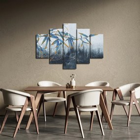 Obraz - Bambus na stene (150x105 cm)