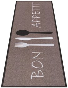 Koberec / Behúň Hanse Home Cook & Clean Bon Appetit hnedý / biely