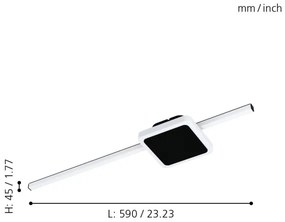 Eglo 99609 - LED Stropné svietidlo SARGINTO LED/6,3W/230V + LED/5,4W