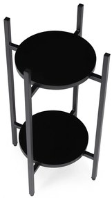 ModernHome Stojan na kvety - čierny ModernHome