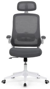 Autronic BONTEC Kancelárska stolička, hojdací mechanizmus, šedá sieťovina, KA-Q843 GREY Farba: Šedá