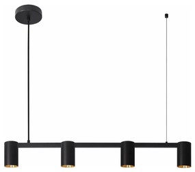 Polux Luster na lanku MARIBEL 4xGU10/10W/230V čierna SA2032
