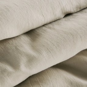 ĽANOVÉ OBLIEČKY LINEN 160X200 CM, 2 KS 70X80 CM KRÉMOVÉ