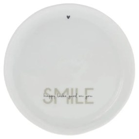 Cake Plate 16cm White/Smile