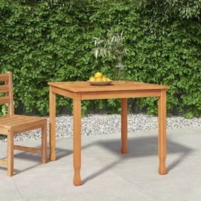 Záhradný jedálenský stôl 85x85x75 cm tíkové masívne drevo 316605