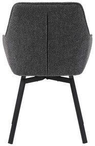 Sivá jedálenská stolička Alma – Unique Furniture