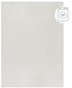 Biely umývateľný koberec zo ženilky 80x160 cm Elton – Flair Rugs