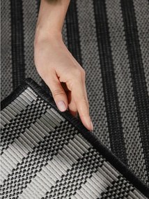 Čierny/krémovobiely vnútorný a vonkajší koberec 120x170 cm Haringey Linley – Ted Baker