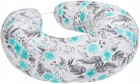 Dojčiaci vankúš BABYMAM PREMIUM - Kvety v záhrade mätovej