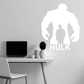 Veselá Stena Samolepka Hulk silueta Farba: bílá, Veľkosť: 40 x 48 cm