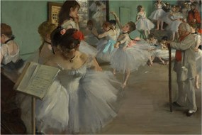 Obraz - Edgar Degas, The Dance Class, reprodukcia (90x60 cm)