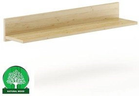 Nástenná polica SOSNA PK152 120x18x25 cm surová