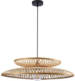 Luster na lanku BALI 1xE27/20W/230V pr. 60 cm bambus