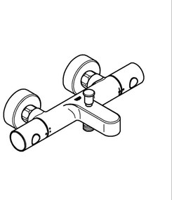 GROHE 34766000 - Termostatická vaňová batéria GROHTHERM 800 COSMOPOLITAN DN 15 chróm