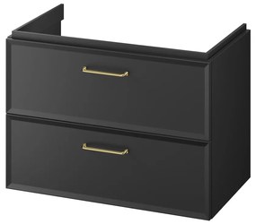 Cersanit Mille, umývadlová skrinka 794x446x551 mm, čierna matná, S1017-003