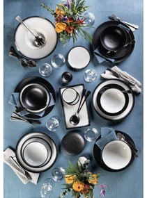 Čierny keramický servírovací tanier Maxwell &amp; Williams Caviar Baguette