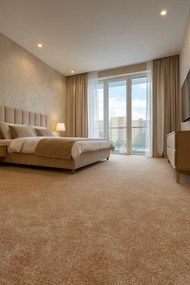 Condor Carpets, Metrážny koberec Serena 6622, na mieru, šíře 4m,5m, béžová, filc, detská izba