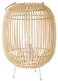 Ratanová stolová lampa v prírodnej farbe s ratanovým tienidlom (výška 30,5 cm) Natural Way – Casa Selección
