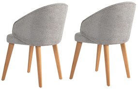 Súprava jedálenských stoličiek Bentley Grey and Light Oak, 2 ks
