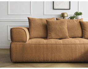 Ženilková rohová pohovka v horčicovej farbe (ľavý roh/do L) Whesley – Bobochic Paris