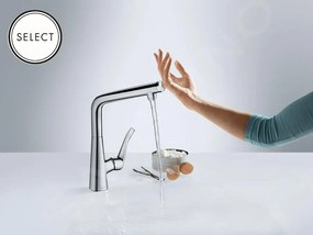 Hansgrohe M81, drezová batéria Aquno Select 250, s výsuvnou koncovkou a plochým sprchovým prúdom, sBox, čierna matná, 73830670