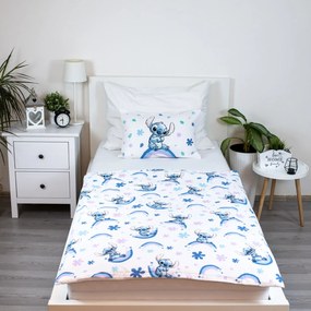 Jerry Fabrics Obliečky do postieľky 100x135 + 40x60 cm - Lilo and Stitch "Rainbow"