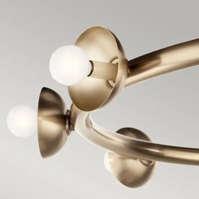 Kichler KL-PALTA9-CPZ - Závesný luster PALTA 9xE14/40W/230V, zlatý