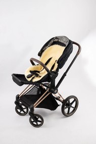 Podložka do kočíka z pravej kože Relugan