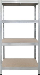 Kovové regály RIVET PRO 180x90x60 DTD drevotrieska 4 úrovne pozinkovaná