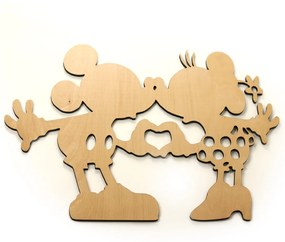 Veselá Stena Drevená nástenná dekorácia Mickey a Minnie