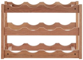 Regál na víno z orechového dreva v prírodnej farbe počet fliaš 12 Arla – Premier Housewares