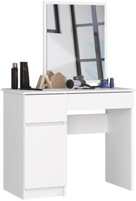 Toaletný stolík Parijat (biela) (so zrkadlom) (L). Akcia -19%. Vlastná spoľahlivá doprava až k Vám domov. 1128842