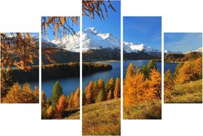 Obraz - Jeseň v Alpách (150x105 cm)