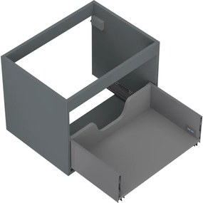 Mexen Box-A, závesná skrinka 60 cm, 1 zásuvka, grafitová matná, 91AX0-0600-470-1-66