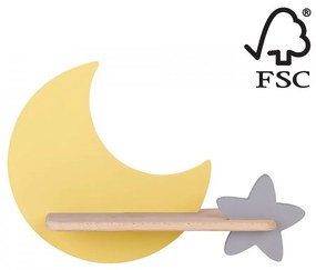 Candellux LED Detské nástenné svietidlo s poličkou MOON LED/5W/230V 21-76731