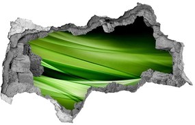 Samolepiaca diera múr 3D Zelenej vlny pozadie nd-b-87078667