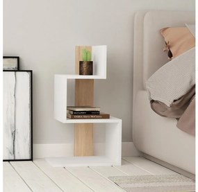 Nočný stolík ROSIE 72x42 cm biela/dub