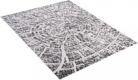 Kusový koberec SKY Log - šedý/tmavo šedý