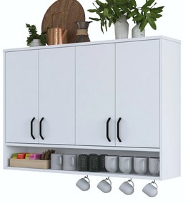 Kuchynská horná skrinka Jeano (biela). Akcia -19%. Vlastná spoľahlivá doprava až k Vám domov. 1127741